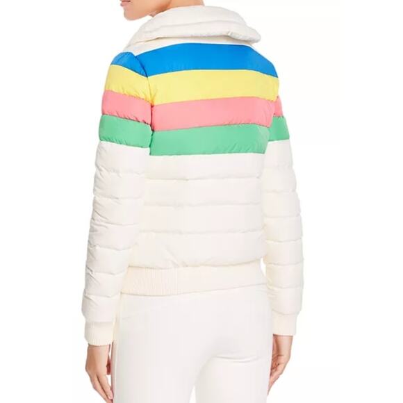 NWT Perfect Moment Womens Snow White Rainbow Queenie Goose Down Jacket Size L - Picture 5 of 16
